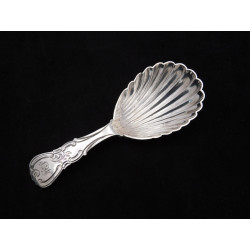 Newcastle silver caddy spoon by Reid
