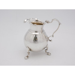 Newcastle silver cream jug 1730 Isaac Cookson
