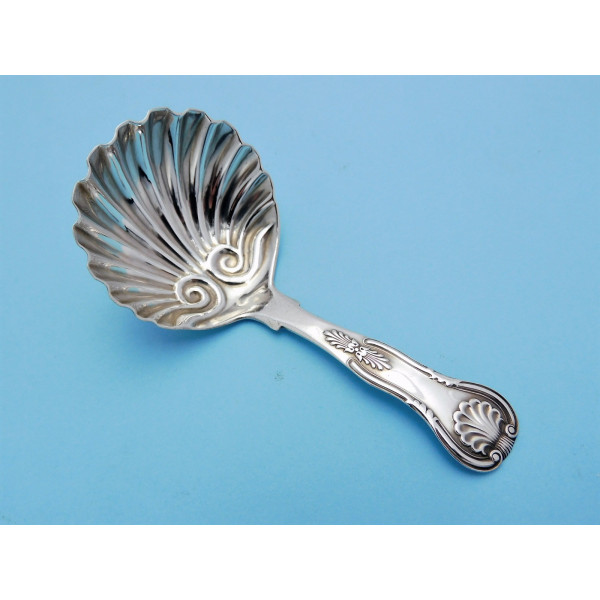 Norie74d Silver caddy Spoon Edinburgh 1855