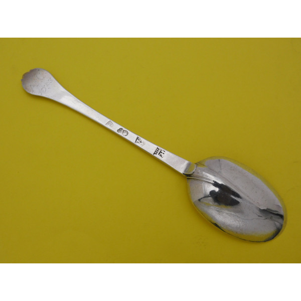 Norwich silver trefid spoon by Elizabeth Haselwood
