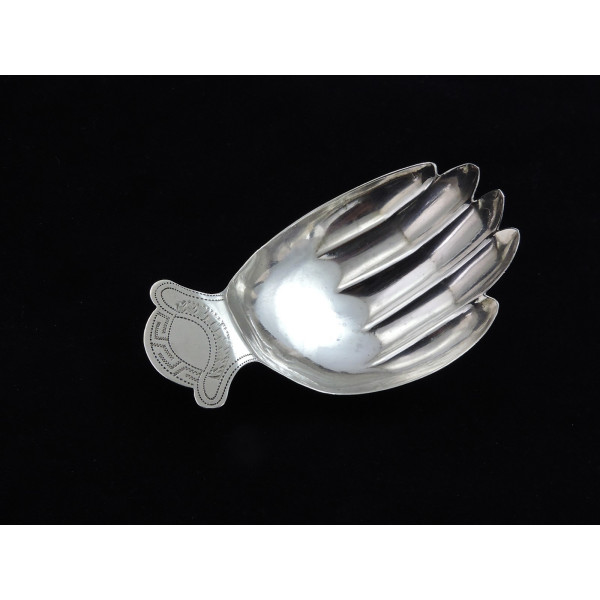 Novelty Georgian Hand Caddy Spoon Birmingham 1806 Joseph Taylor