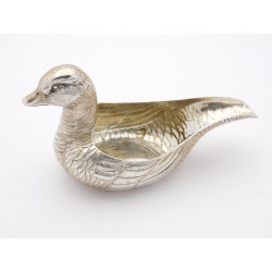 Novelty silver duck cream jug by George Fox