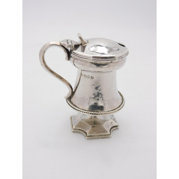 Omar Ramsden me Fecit silver mustard pot London 1927