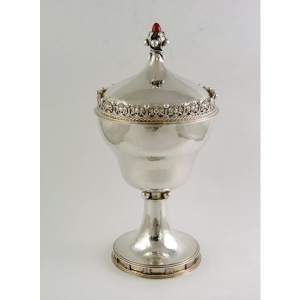 Omar Ramsden silver ciborium London 1931