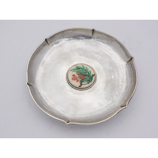 Omar Ramsden silver dish London 1936