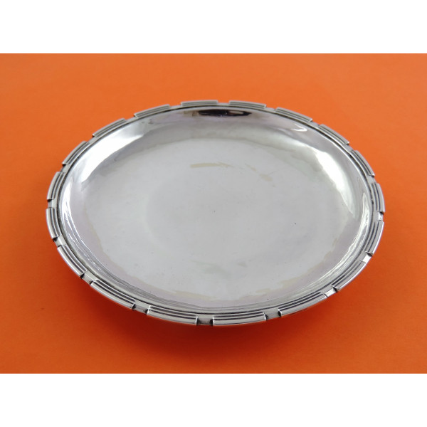 Omar Ramsden silver dish London 1938