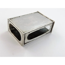 Omar Ramsden silver match box holder London 1927