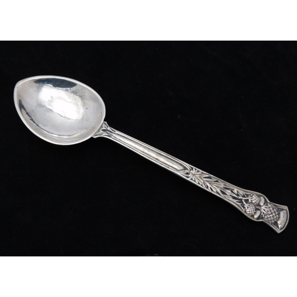 Omar Ramsden silver thistle spoon 1936
