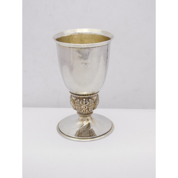 Omar Ramsden silver wine goblet London 1927