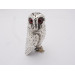 Owl silver pepper pot 1873 Richards Brown