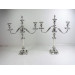 PAir 3 light silver candelabra Birmingham 1972 Barker Ellis