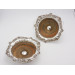 PAir Georgian silver wine coasters Sheffield 1826 Settle