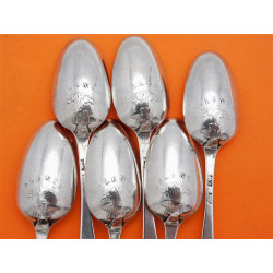 PLENTY picture back silver teaspoons