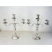 Pair Garrard silver candelabra Sheffield 1972