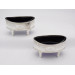 Pair George III silver salt pots 1798 Solomon Hougham