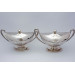 Pair Georgian silver sauce tureens London 1786 by Wakelin Taylor