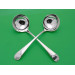 Pair Hester Bateman silver sauce ladles 1785