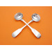 Pair Scottish provincial silver salt spoons Greenock