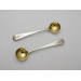 Pair York silver salt spoons by Hampston Prince and Cattles