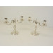 Pair silver candelabra London 1977 by CJ Vander