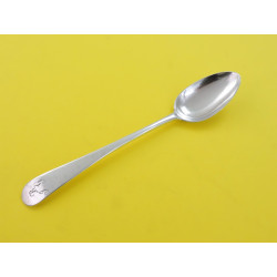 Paisley silver teaspoon by William Hannay