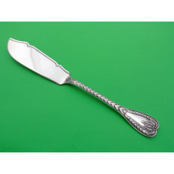 Palm pattern silver butter knife London 1890