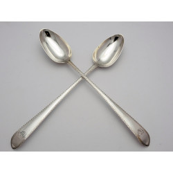 Patrick Connell Sterling silver Limerick basting spoons Irish