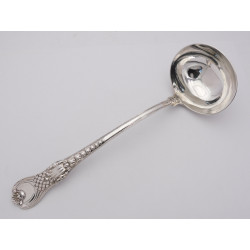 Paul Storr Coburg pattern silver soup ladle 1819