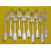 Paul Storr Silver fiddle table forks 1811