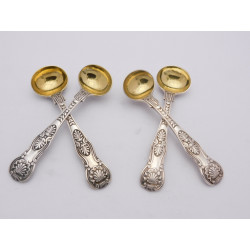 Paul Storr silver Double shell laurel salt spoons