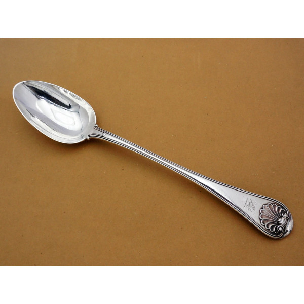 Paul Storr silver Military Shell Basting Spoon London 1817