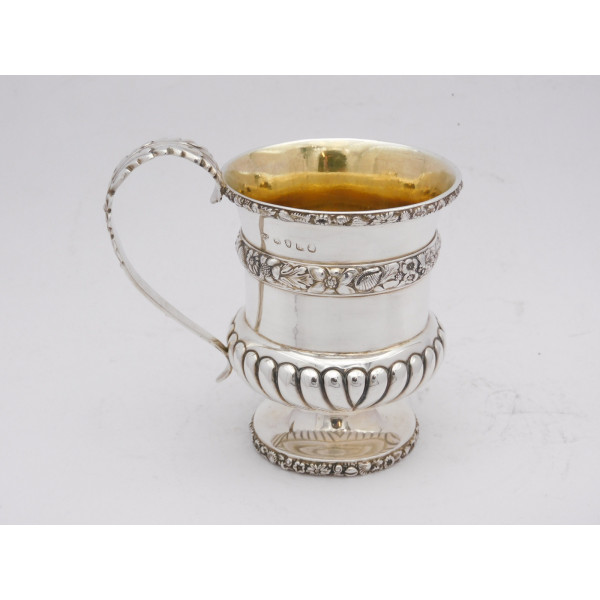 Paul Storr silver christening mug london 1819