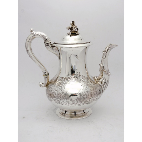 Paul Storr silver coffee pot London 1835