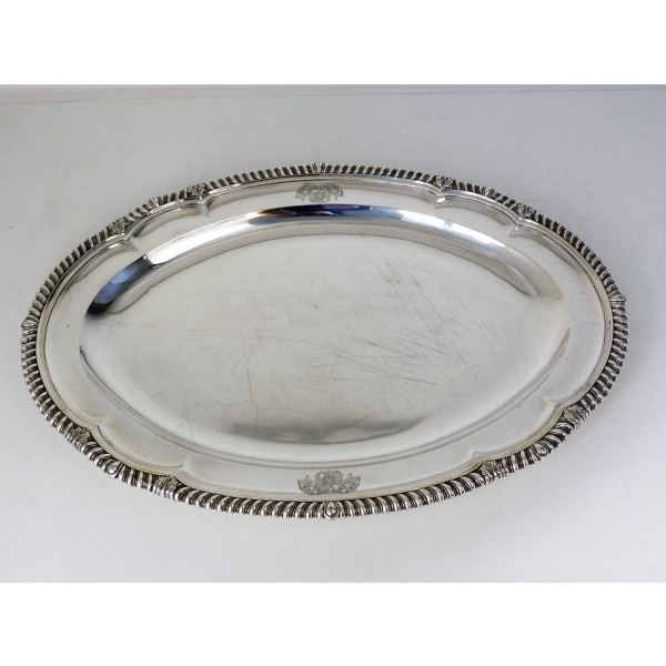 Paul Storr silver meat plate London 1811