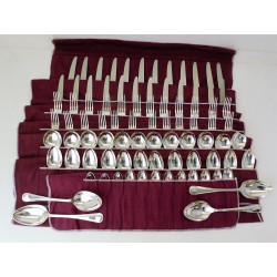 Payne Son Oxford silver canteen of cutlery Old English Thread