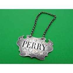 Perry silver wine label c1760