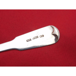 Peterhead silver dessert spoon by William Ferguson