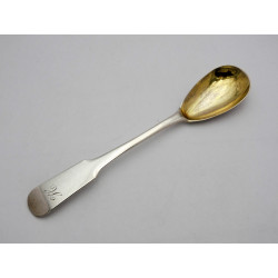 Peterhead silver mustard spoon by George Angus Scttish provinical