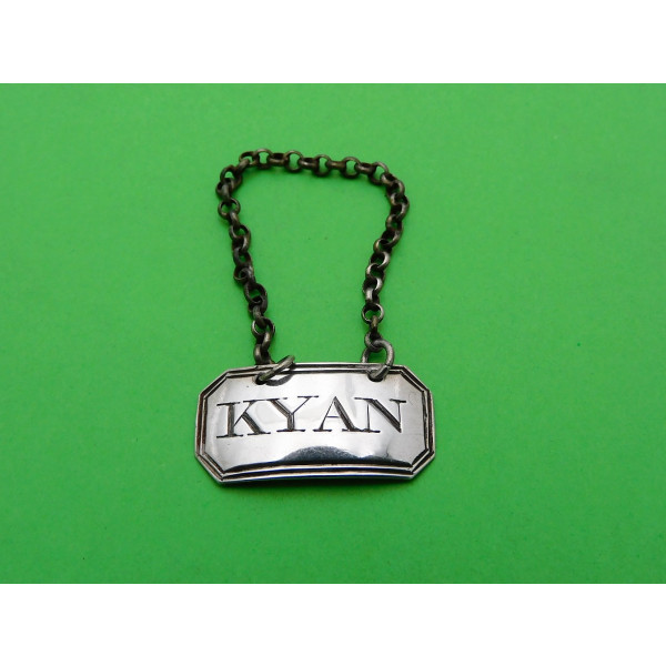 Phipps Robinson silver Kyan sauce label 1800
