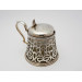 Pierced Victorian silver mustard pot London 1851 Charles George Fix