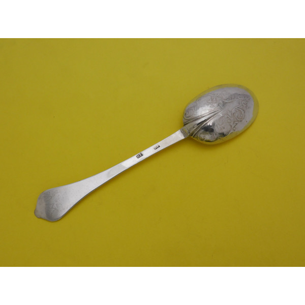 Plymouth silver laceback trefid spoon by Richard Freeman