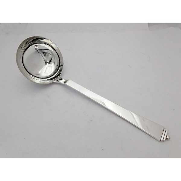 Pyramid Pattern Georg Jensen sterling silver soup ladle