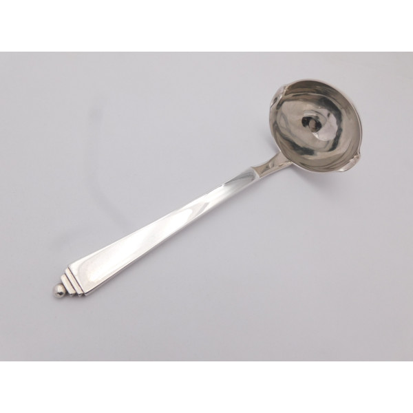 Pyramid silver sauce ladle Georg Jensen