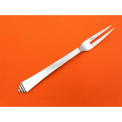 Pyramid sterling silver serving fork by Georg Jensen