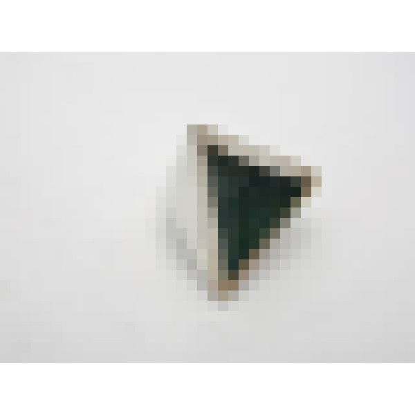 Pyramidal silver and shagreen box by James Dougall