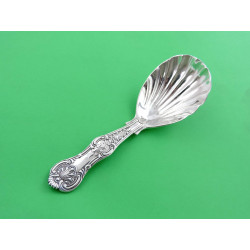 Queens Pattern silver caddy spoon London 1871 by George Adams