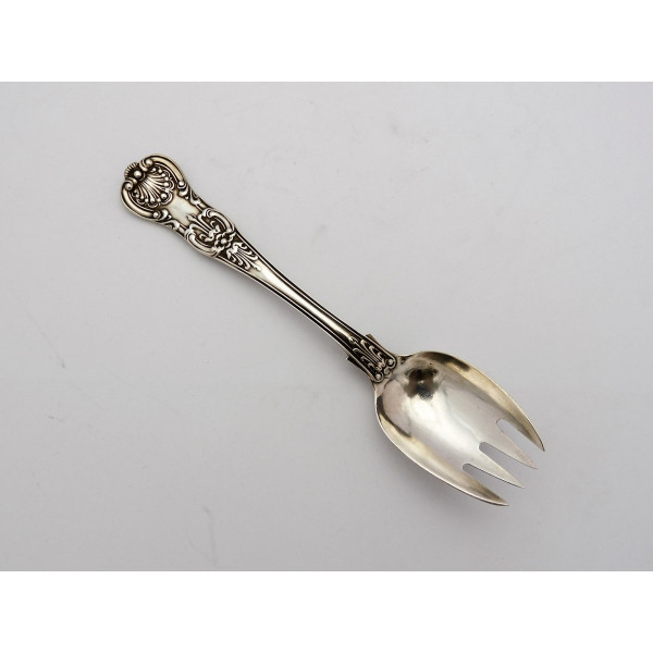 Queens pattern silver runcible spoon London 1849