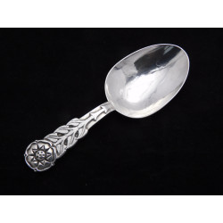 RE Stone silver caddy spoon 1960