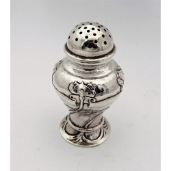 Ramsden Carr Art Nouveau silver pepper pot 1906