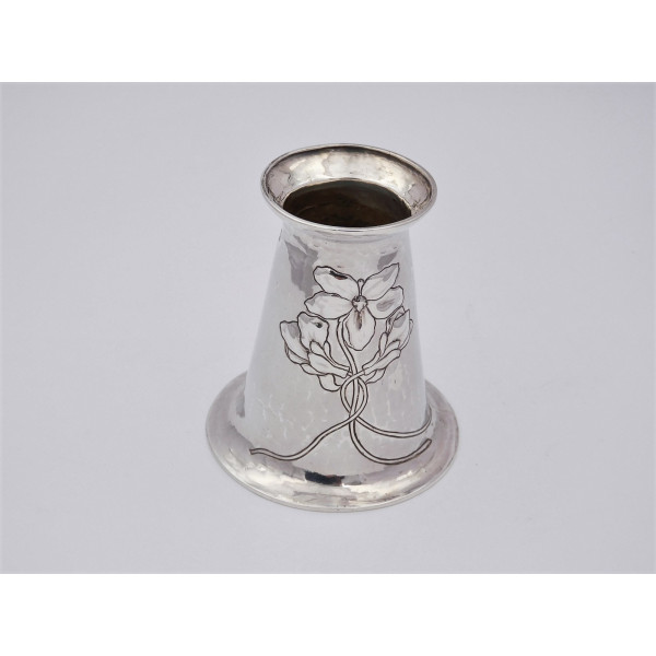 Ramsden Carr Art Nouveau silver vase